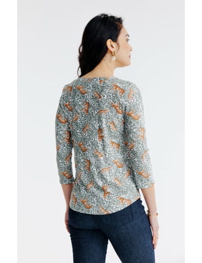 Tee-shirt imprimé manches 3/4