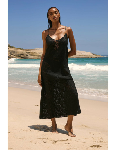 Robe longue dos nu avec coton,Robe longue dos nu avec coton;${refinementColor}