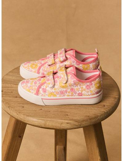 Basket en toile imprimé fleuri