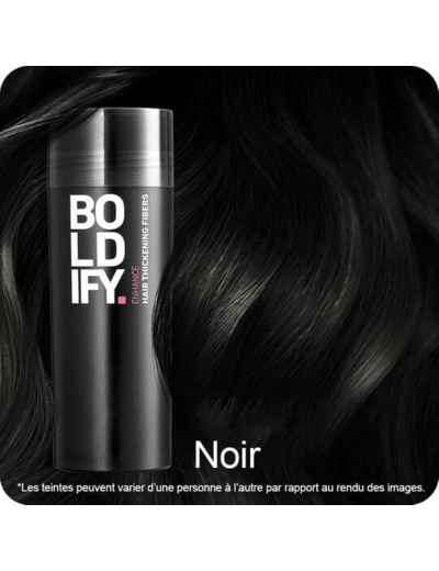 Fibres densifiantes pour cheveux noir