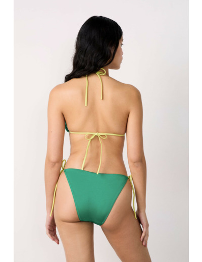 Triangle détails perles haut de maillot