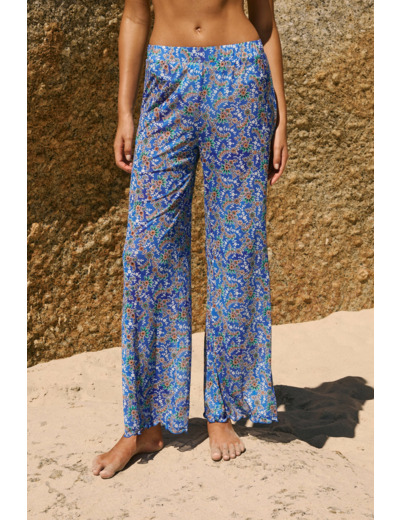 Pantalon fleuri,Pantalon fleuri ;${refinementColor}