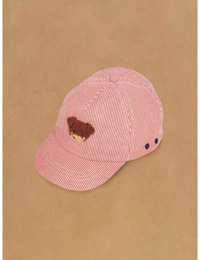 Casquette rayée