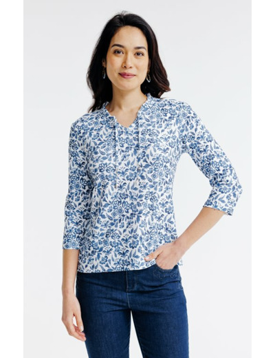 Tee-shirt imprimé manches 3/4