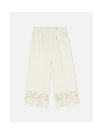 Pantalon large en crochet