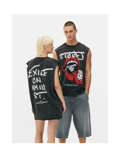 Débardeur à motif Rolling Stones