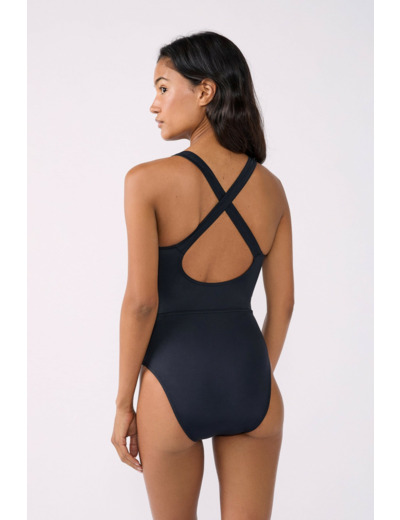 Maillot de bain 1 pièce dos croisé menstruel