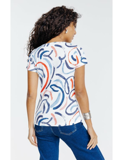 Tee-shirt imprimé manches courtes