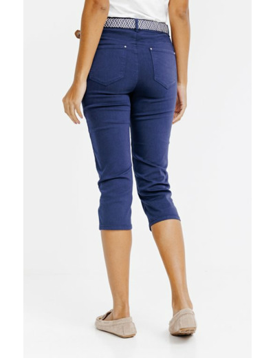 Pantalon corsaire avec ceinture