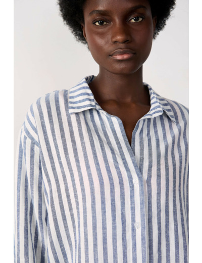 Chemise de plage rayée