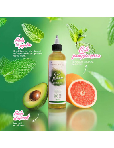 Huile de soin capillaire 3-en-1 Kurl Nutrition