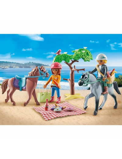 AMÉLIA ET BEN AVEC CHEVAUX - PLAYMOBIL HORSES OF WATERFALL 71470