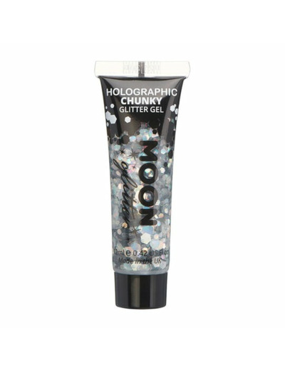 Gel holographique à grosses paillettes Moon Glitter argent