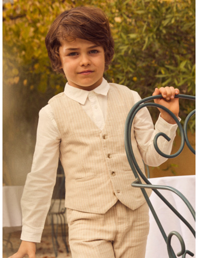 Gilet de costume beige