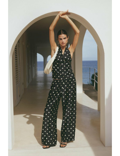 Pantalon à jambe large