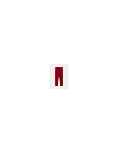 Ensemble de 2 leggings bleu marine à imprimé cœur ou rouges unis pour filles