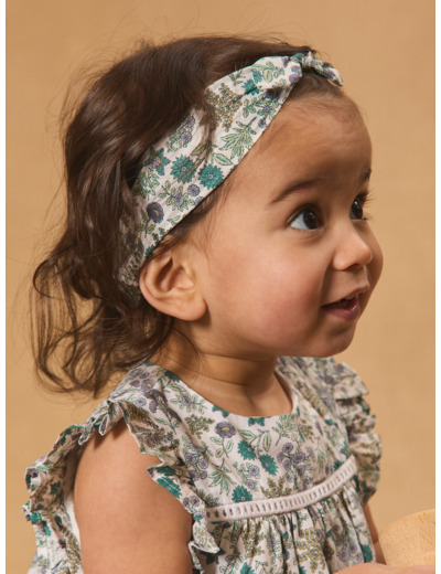 Bandeau noué imprimé fleuri