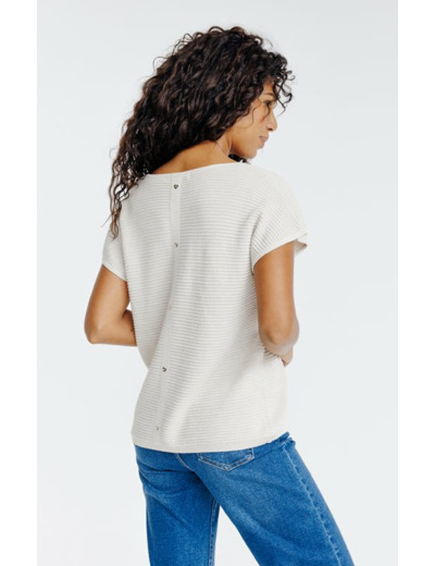 Pull maille brillante