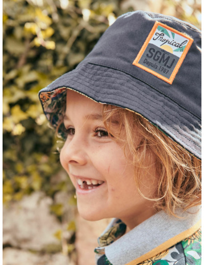 Bob réversible bleu marine