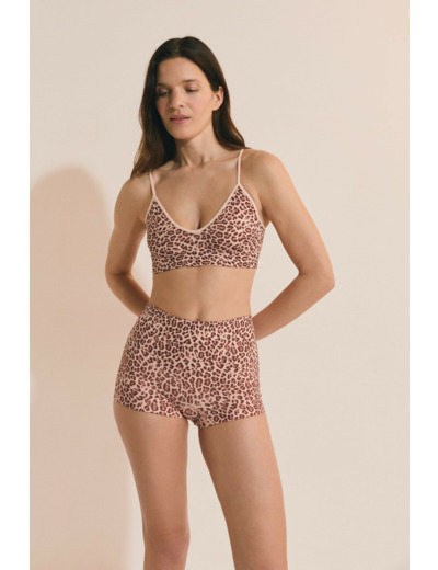 Soutien-gorge brassière col V,Soutien-gorge brassière col V;${refinementColor}