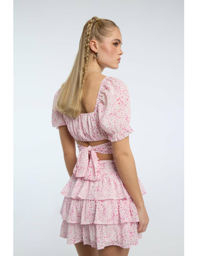 Blouse en wrap optic