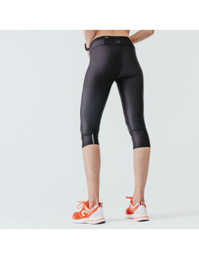 Legging court running Femme - KIPRUN Run 100 noir