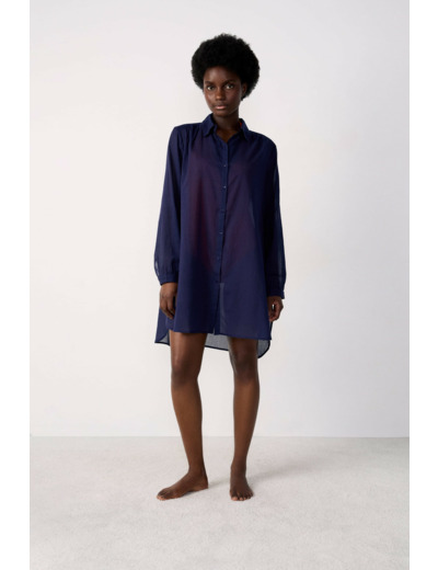 Robe chemise de plage