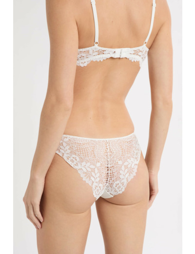 Hipster en microfibre et dentelle,Hipster en microfibre et dentelle;${refinementColor}