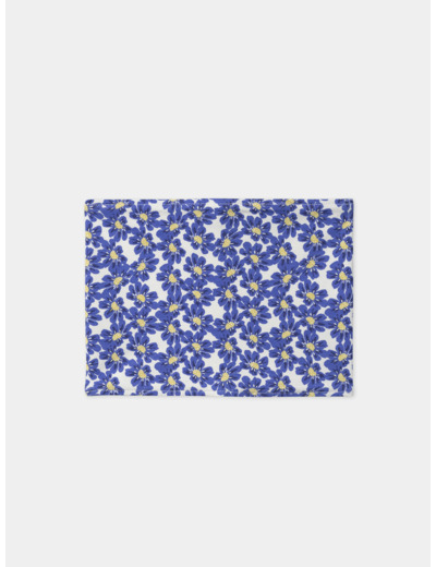Snood jersey imprimé fleur