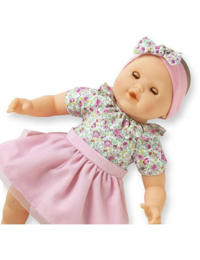 ADORABLE GRAND POUPON COROLLE JARDIN EN FLEURS 36 CM