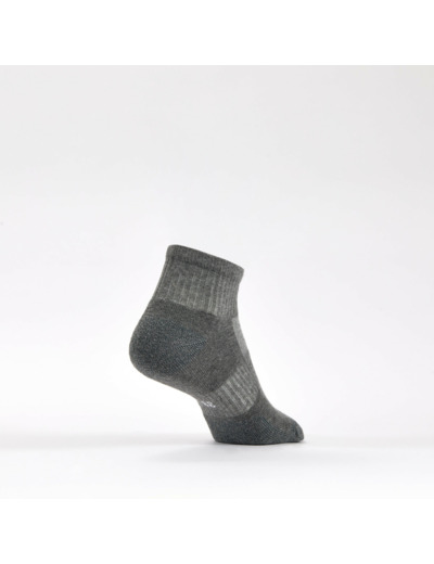 CHAUSSETTES DE TENNIS MI-HAUTES DECATHLON RS 500 GRIS LOT DE 3