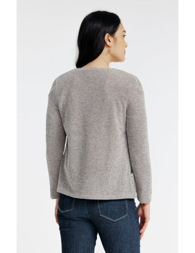 Cardigan avec fermeture asymétrique