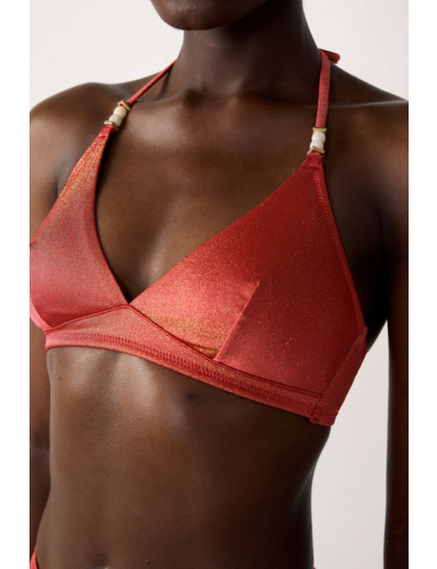 Triangle haut de maillot pailleté