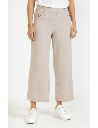 Pantalon fluide large avec ceinture