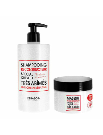 Rituel reconstructeur à la kératine shampooing et masque