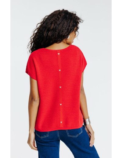 Pull maille brillante