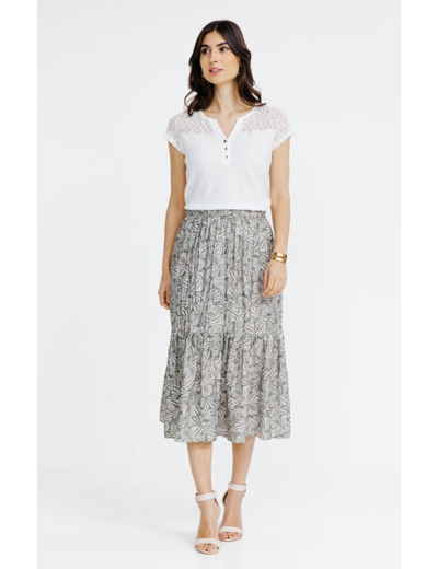 Jupe longue froissée