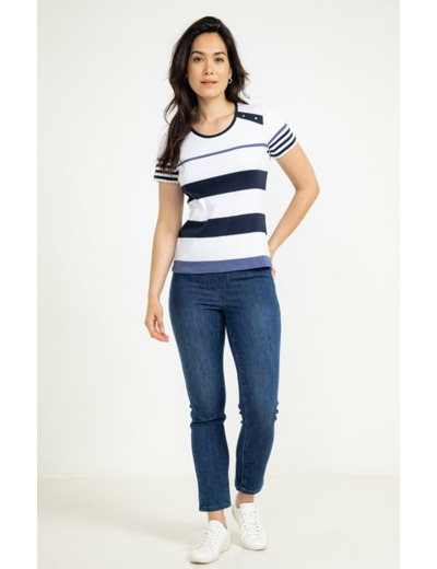 Tee-shirt col rond manches courtes