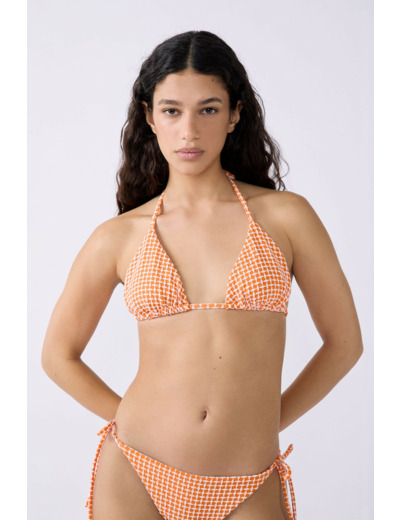 Triangle haut de maillot imprimé,Triangle haut de maillot imprimé;${refinementColor}