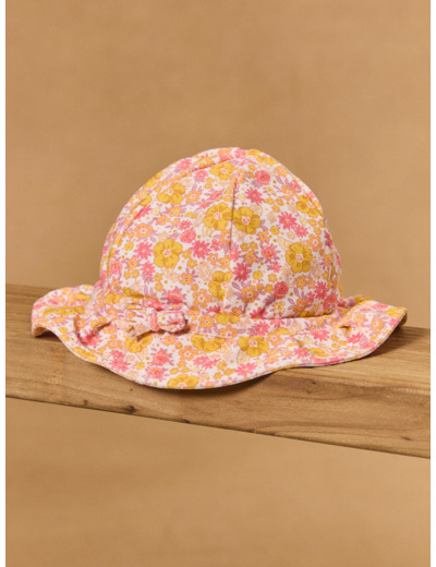 Chapeau UPF 50+ imprimé fleuri