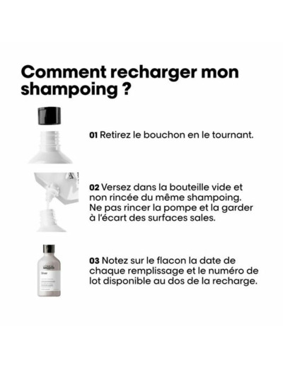 Shampooing déjaunissant Silver recharge 500ml