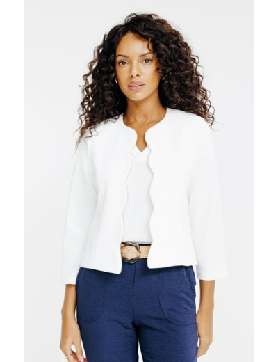 Veste avec feston et piping doré