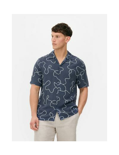 Chemise à tourbillons floqués Kem
