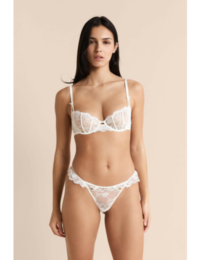 Soutien-gorge balconnet en dentelle,Soutien-gorge balconnet en dentelle;${refinementColor}