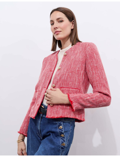 Veste en tweed ROUGE Femme
