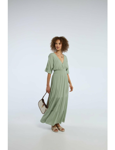 Robe maxi ample et ajustée