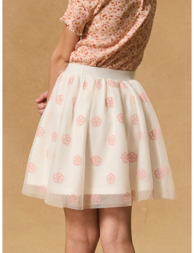 Jupe tutu fleur rose