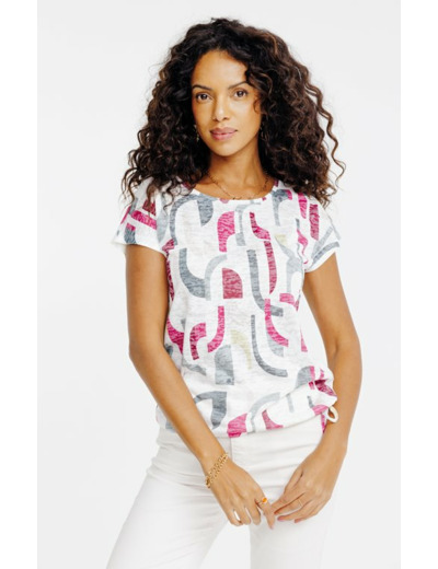 Tee-shirt imprimé manches courtes