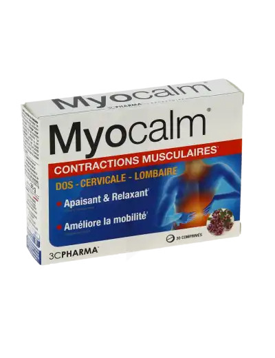 Myocalm Comprimés Contractions Musculaires Boîte De 30