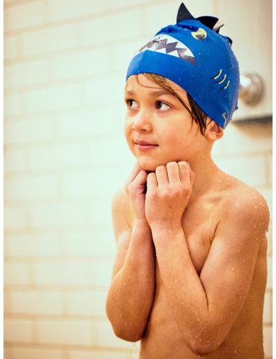 Bonnet de piscine Bleu